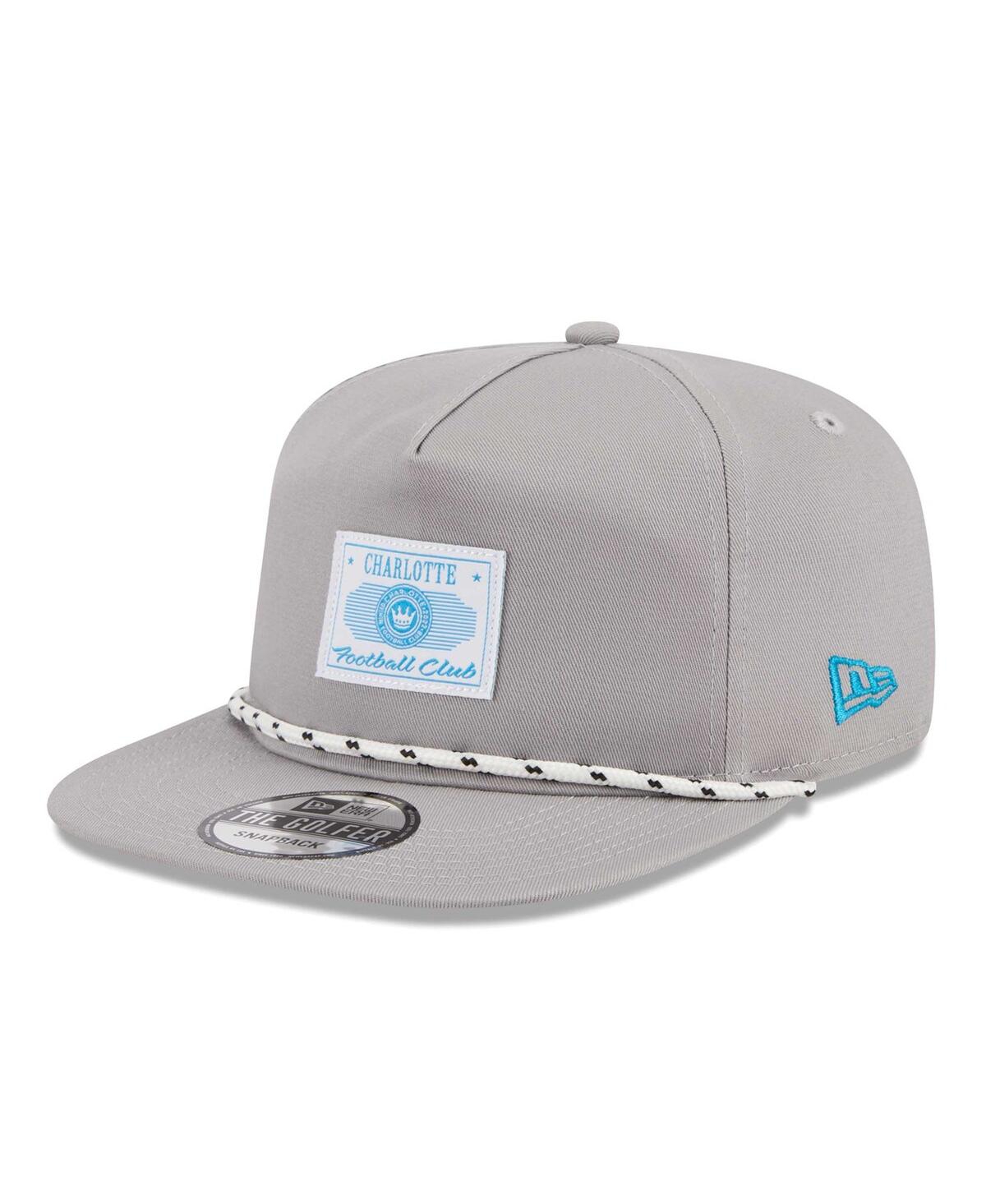 Shop New Era Men's  Gray Charlotte Fc Established Patch 9forty A-frame Trucker Adjustable Hat
