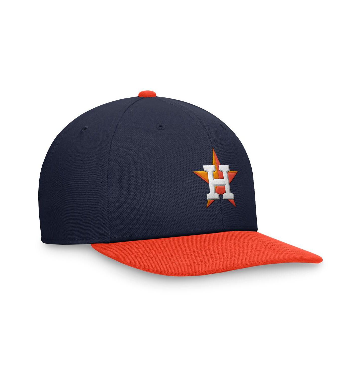 Мужская кепка Nike Navy, Orange Houston Astros Evergreen Two-Tone Snapback Hat — фото 2