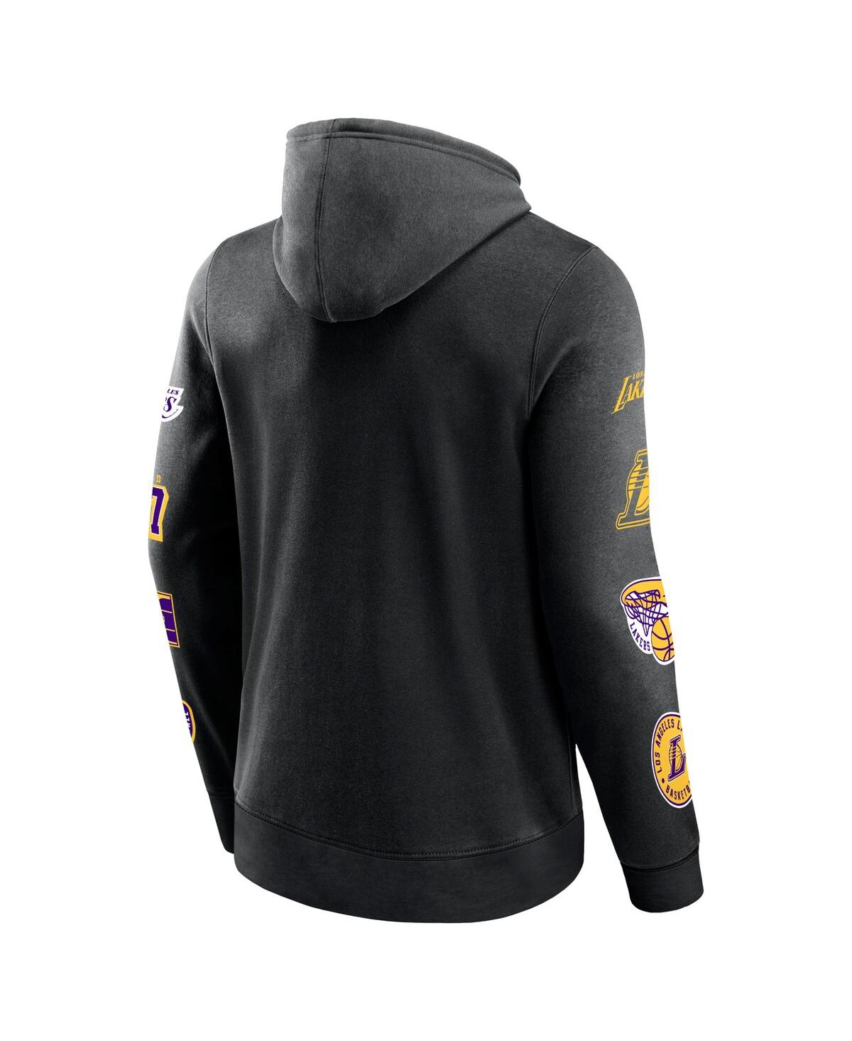 Men's FanaticsLos Angeles Lakers Home Court Pullover Hoodie - Black