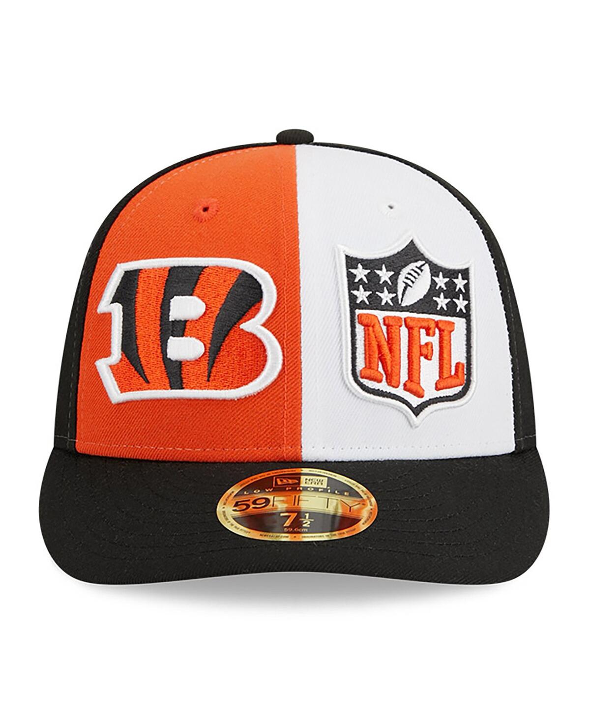 Shop New Era Men's  Orange, Black Cincinnati Bengals 2023 Sideline Low Profile 59fifty Fitted Hat In Orange,black