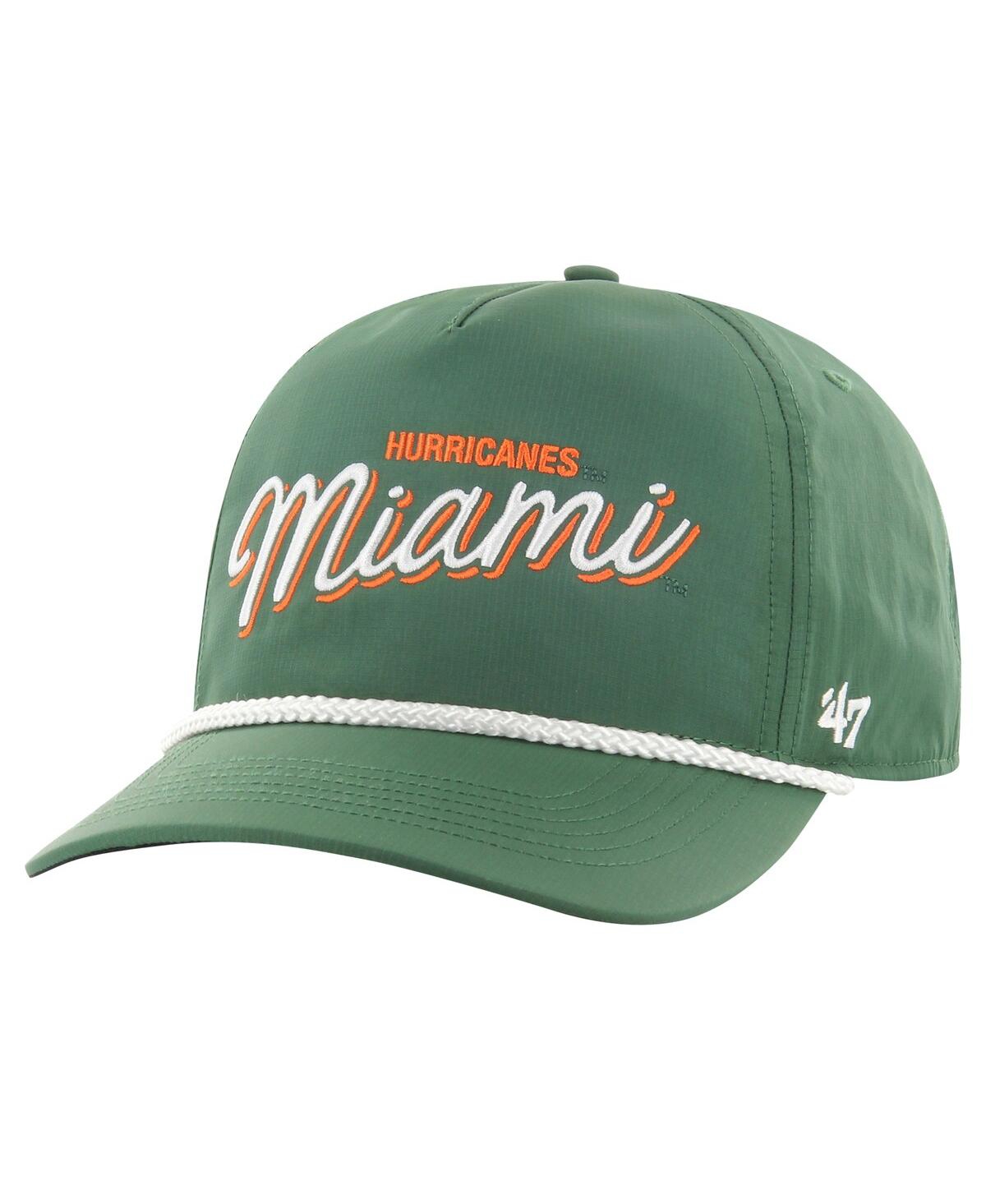 47 Brand Men's ' Green Miami Hurricanes Fairway Hitch Adjustable Hat
