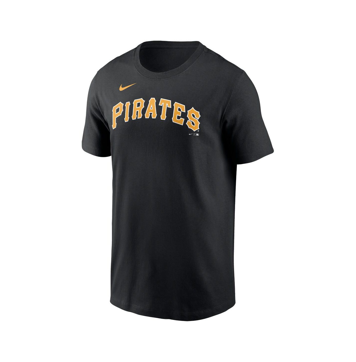 Мужская футболка Nike Black Pittsburgh Pirates Fuse Wordmark — фото 2