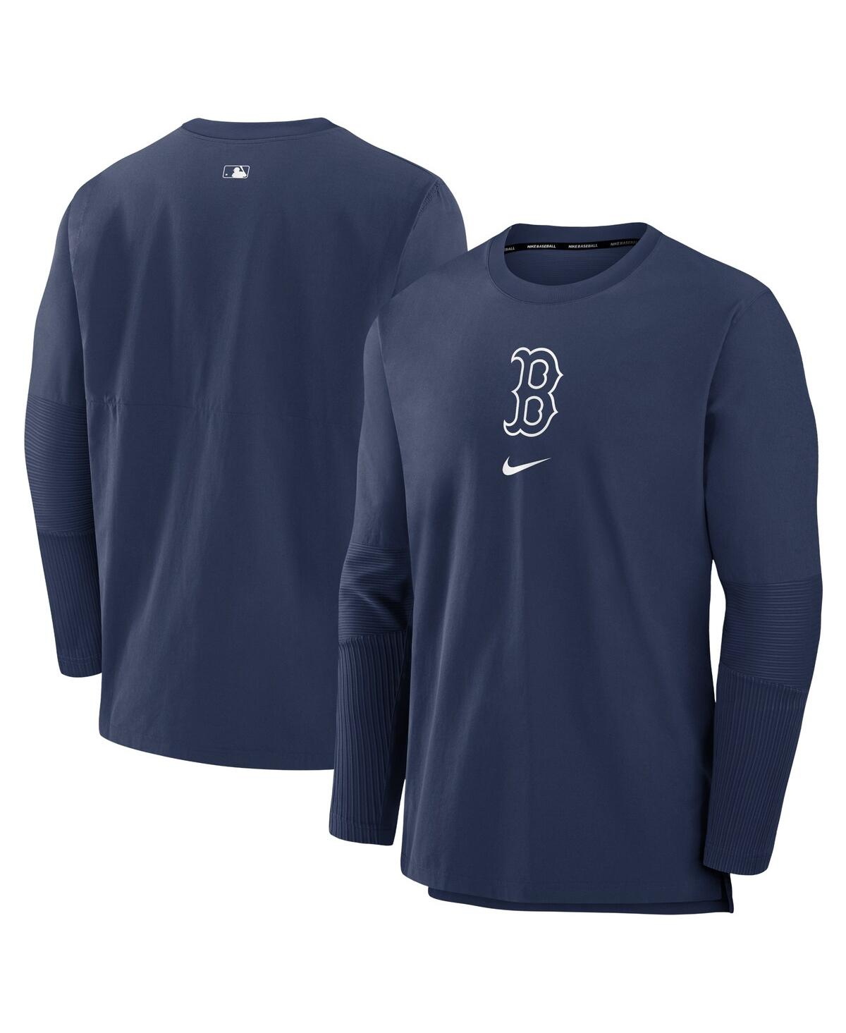 Nike Men's  Navy Boston Red Sox Authentic Collection Player Performance Pullover Sweatshirt