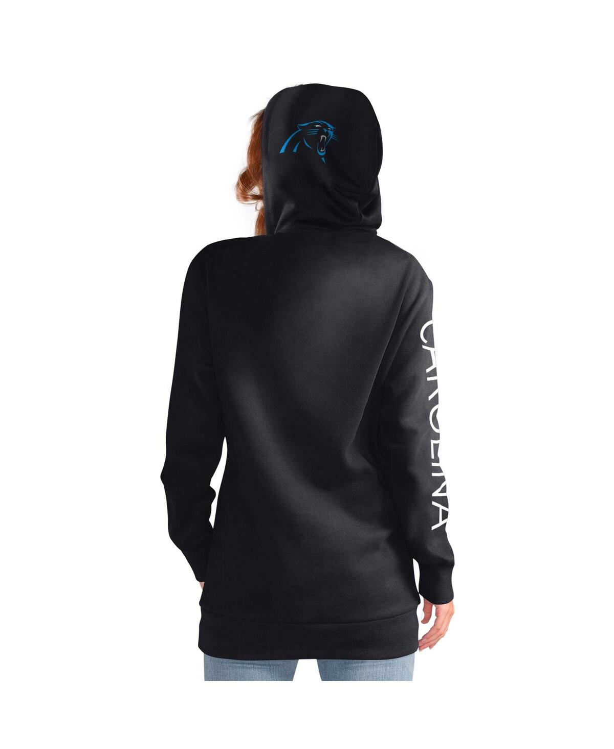 Shop G-iii 4her By Carl Banks Women's  Black Carolina Panthers Extra Inning Pullover Hoodie