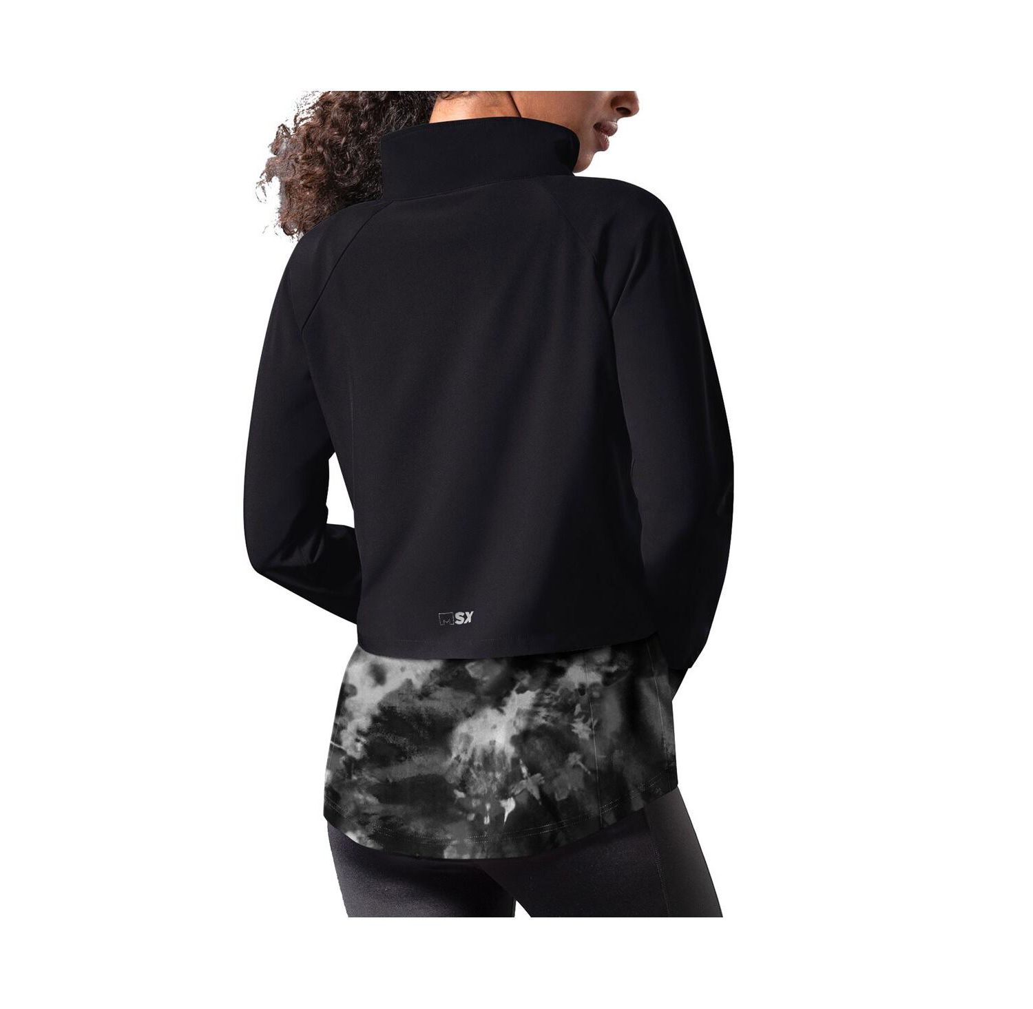 Women's Black Las Vegas Raiders Grace Raglan Full-Zip Running Jacket