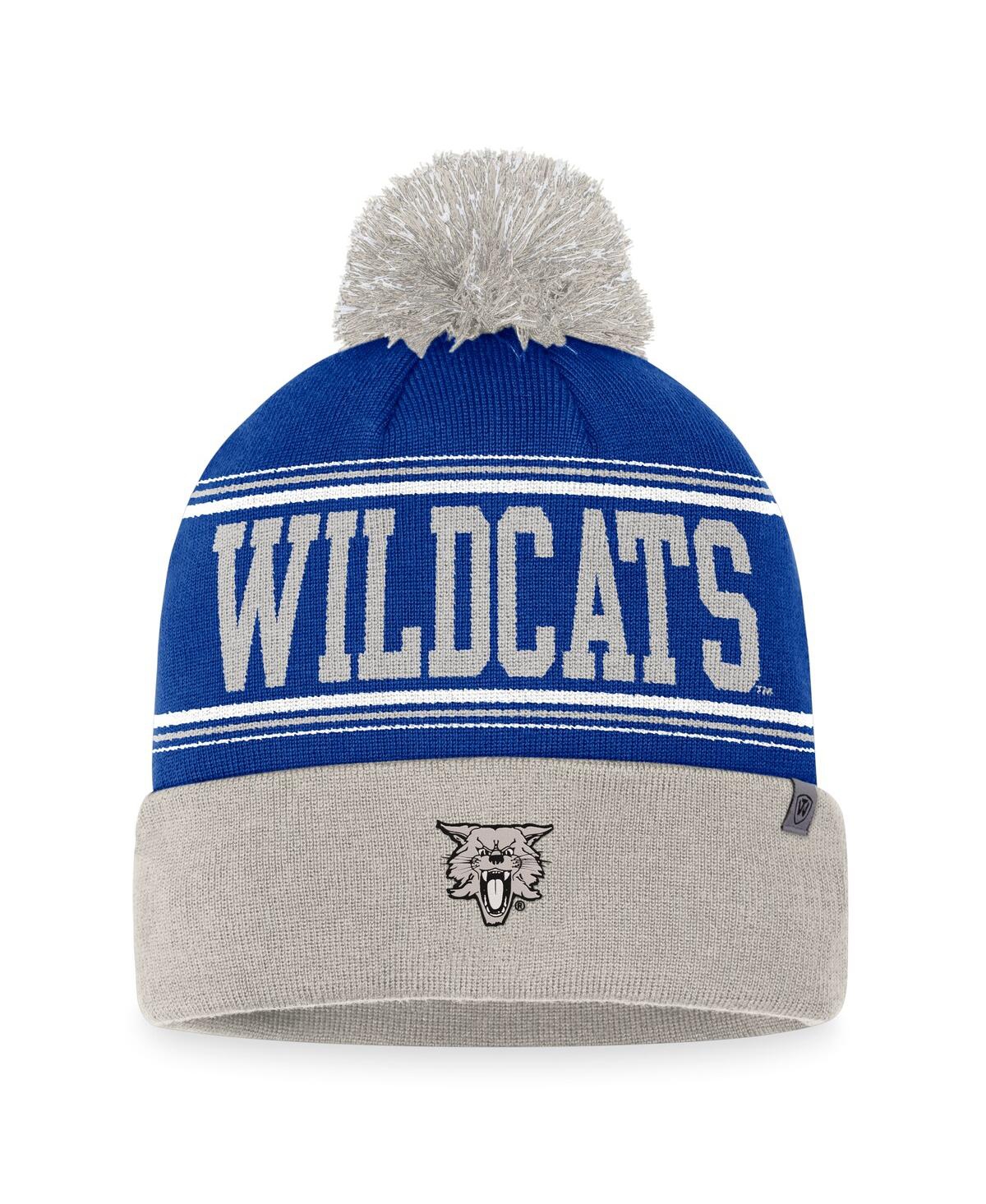 Top Of The World Men's  Royal Kentucky Wildcats Draft Cuffed Knit Hat With Pom In Royal