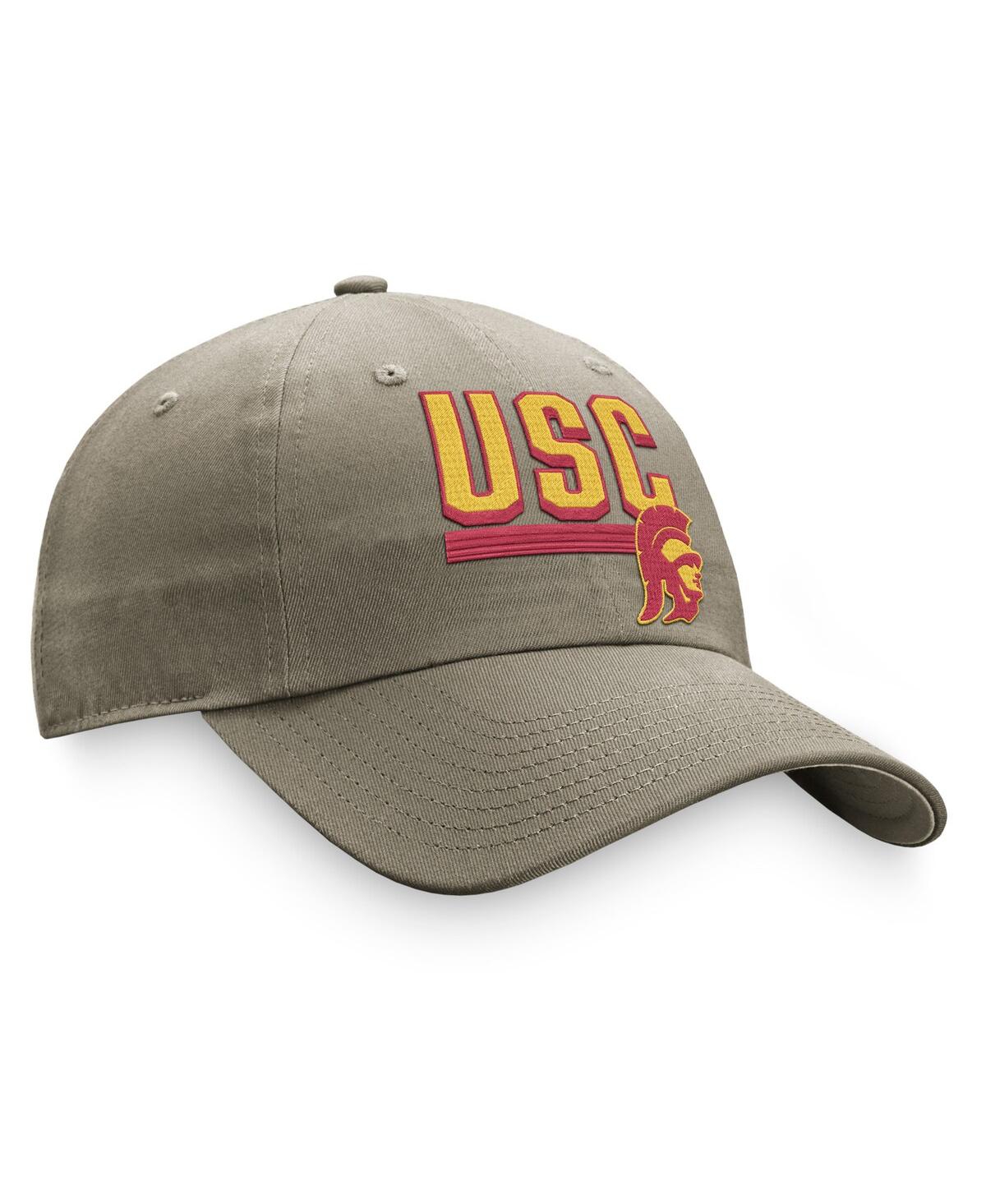 Shop Top Of The World Men's  Khaki Usc Trojans Slice Adjustable Hat