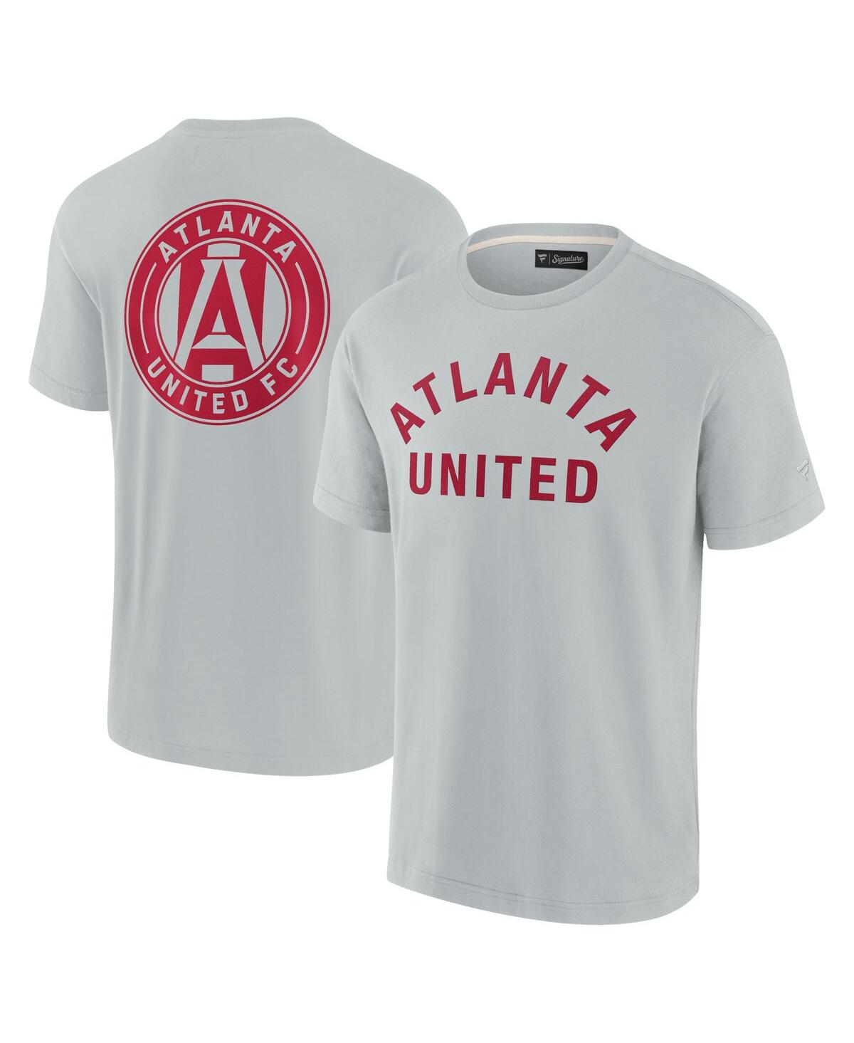 Fanatics Signature Men's  Gray Atlanta United Fc Oversized Logo T-shirt