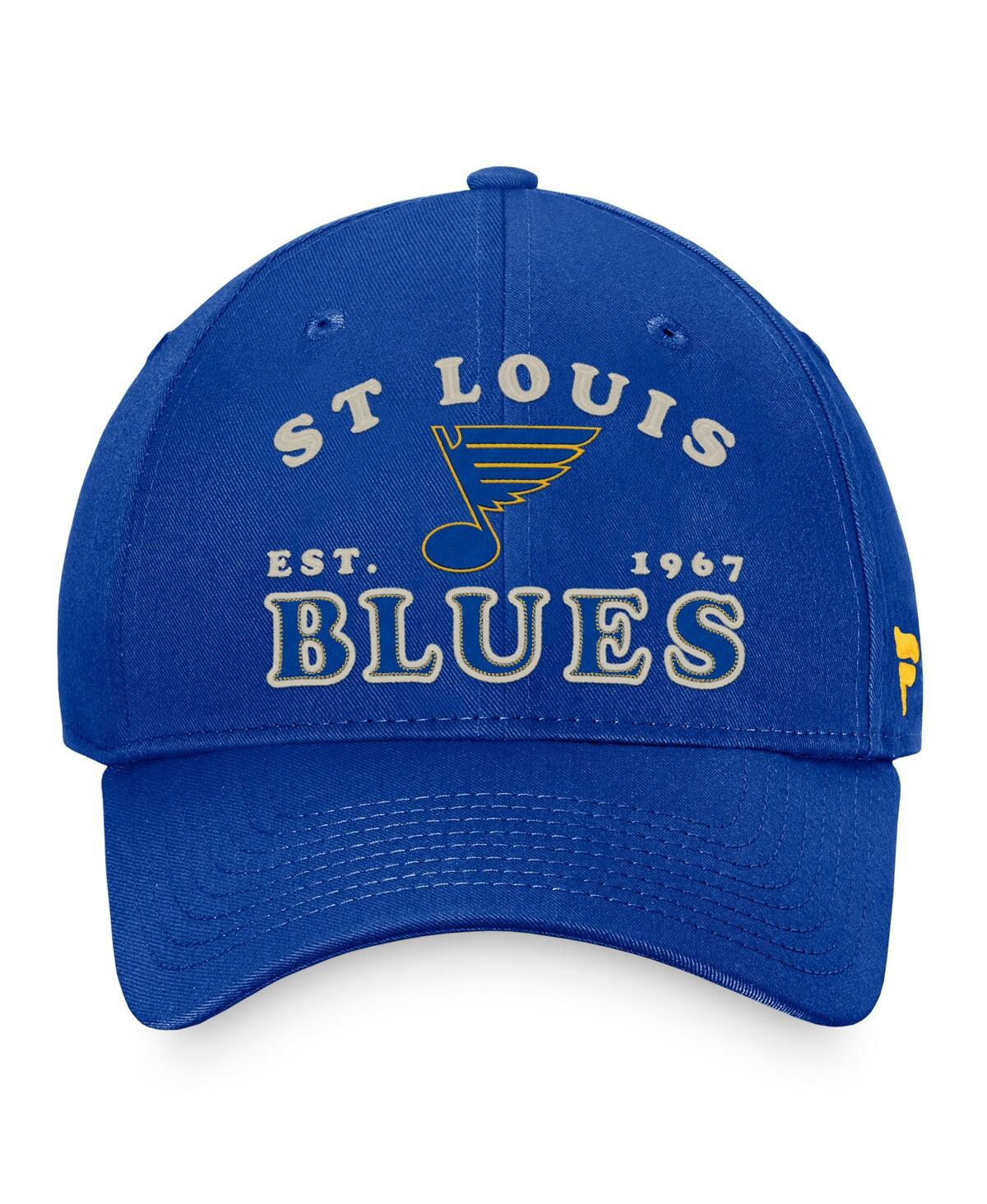 Men's FanaticsDistressed St. LouisDistresseds Heritage Vintage-Like Adjustable Hat - Blue