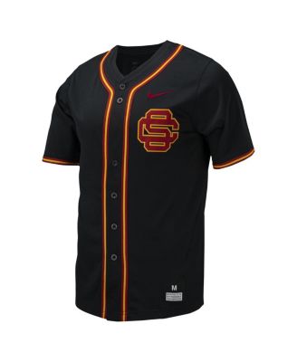 Men's USC Trojans Replica Full-Button Baseball Jersey