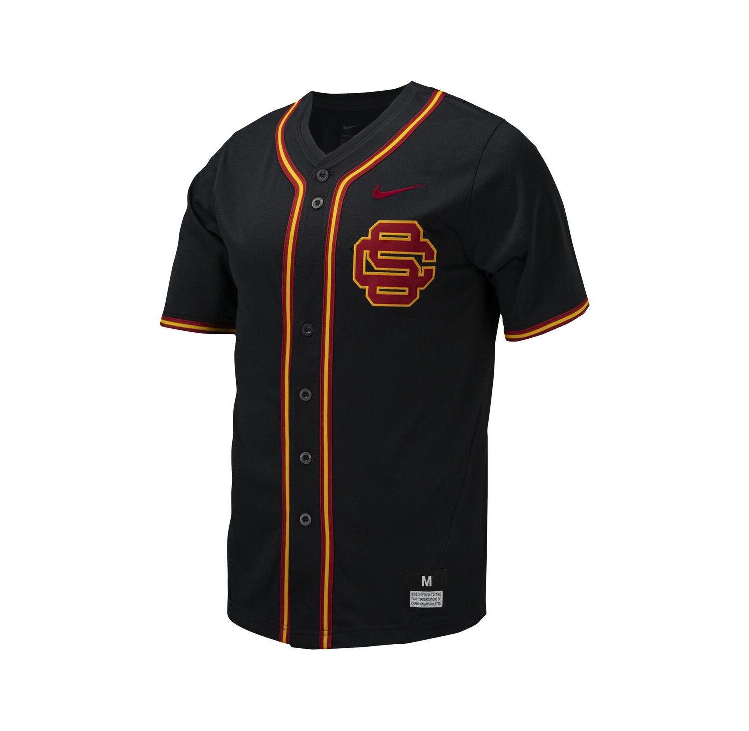 Men's USC Trojans Replica Full-Button Baseball Jersey