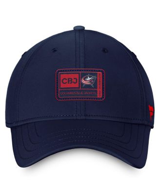 Men's Navy Columbus Blue Jackets Authentic Pro Training Camp Flex Hat