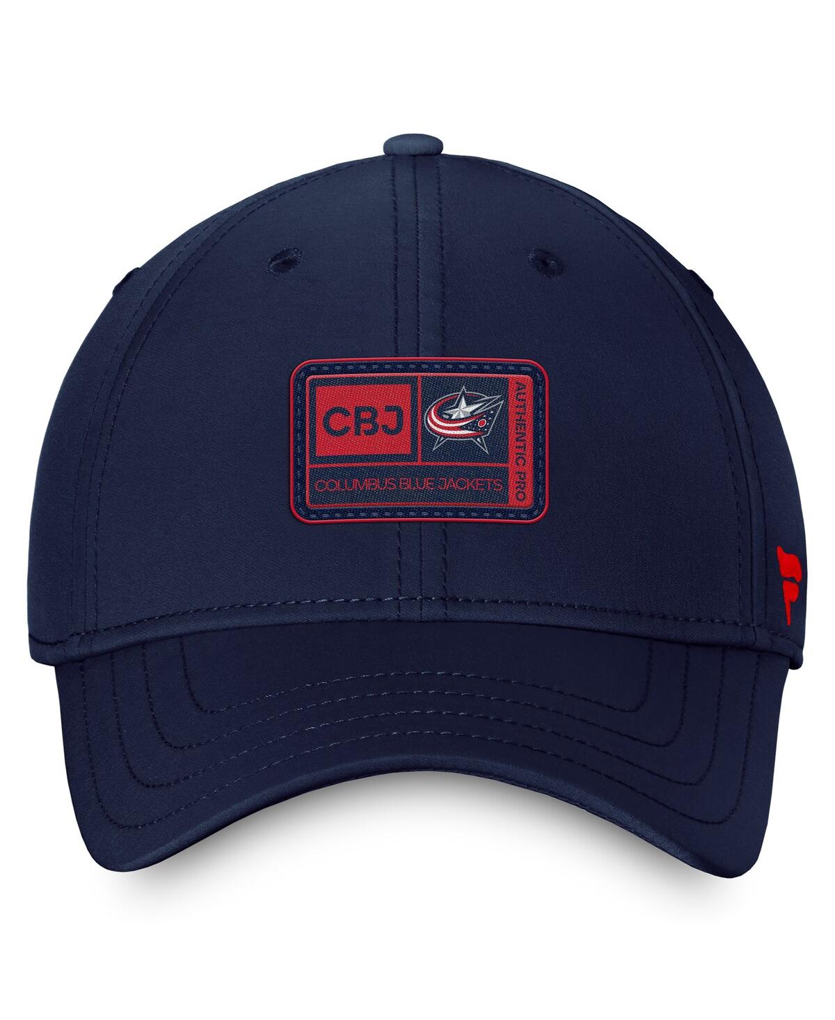 Fanatics Men's  Navy Columbus Blue Jackets Authentic Pro Training Camp Flex Hat In Navy