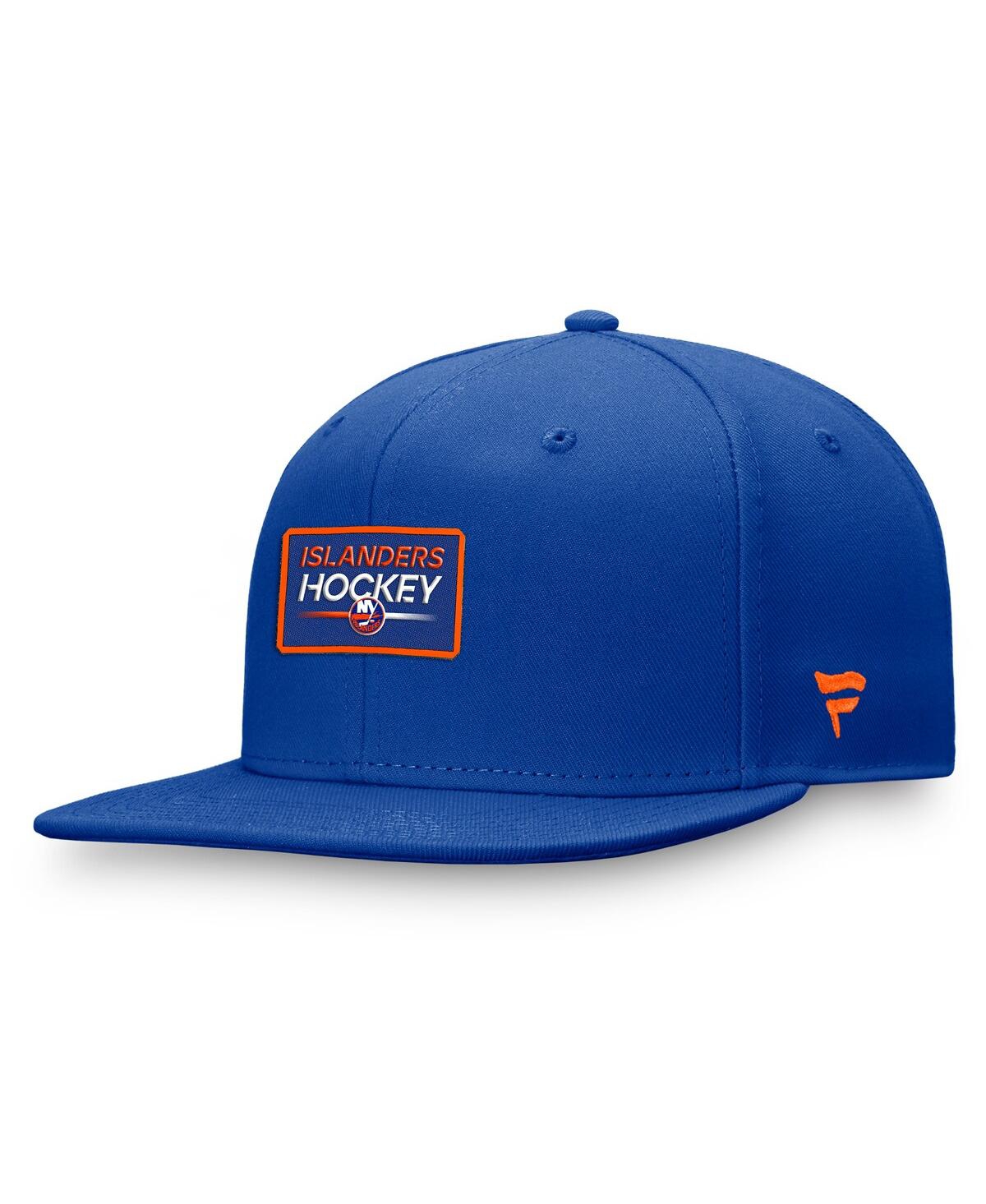 Shop Fanatics Men's  Royal New York Islanders Authentic Pro Prime Snapback Hat