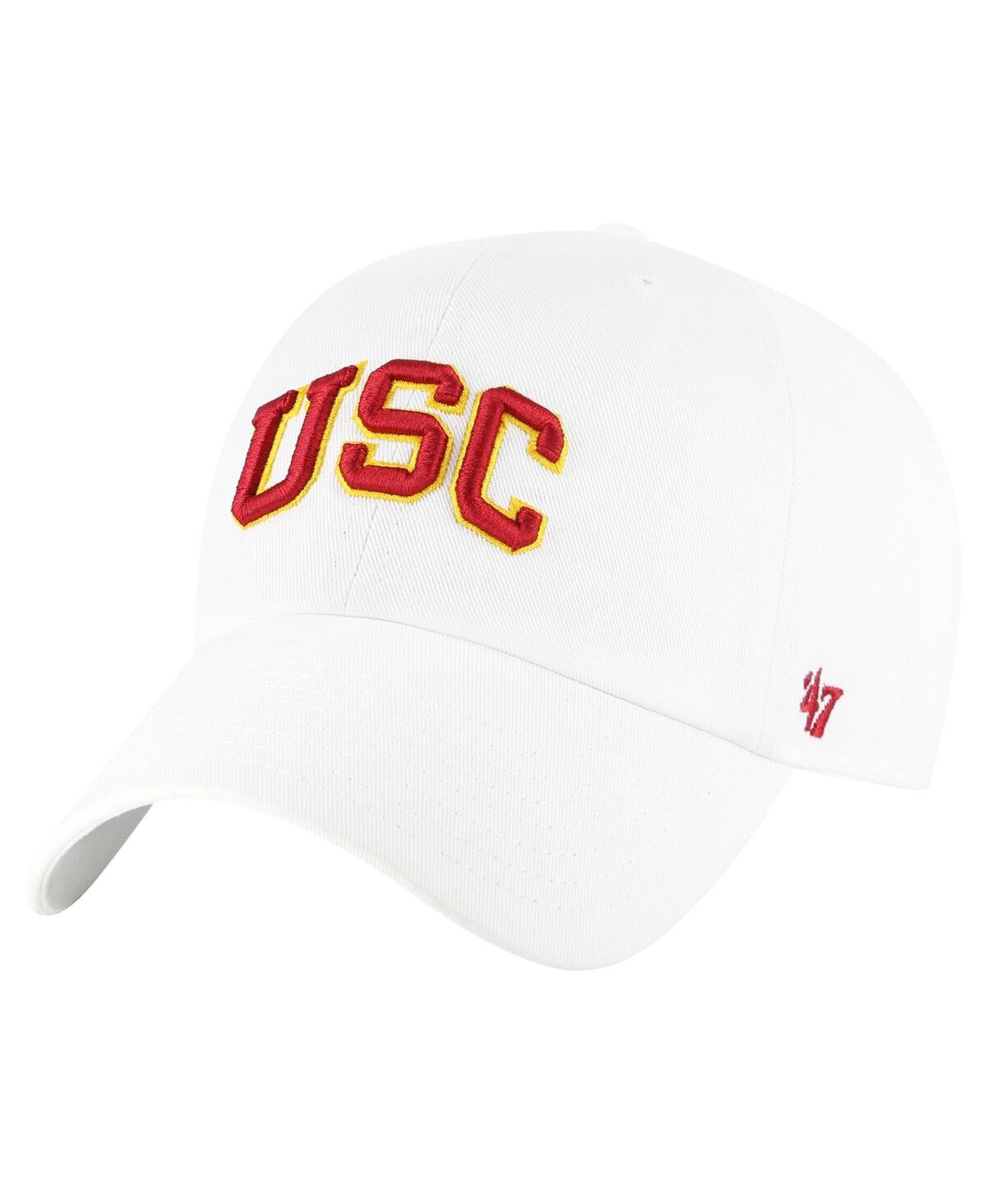 47 Brand Men's ' White Usc Trojans Clean Up Adjustable Hat