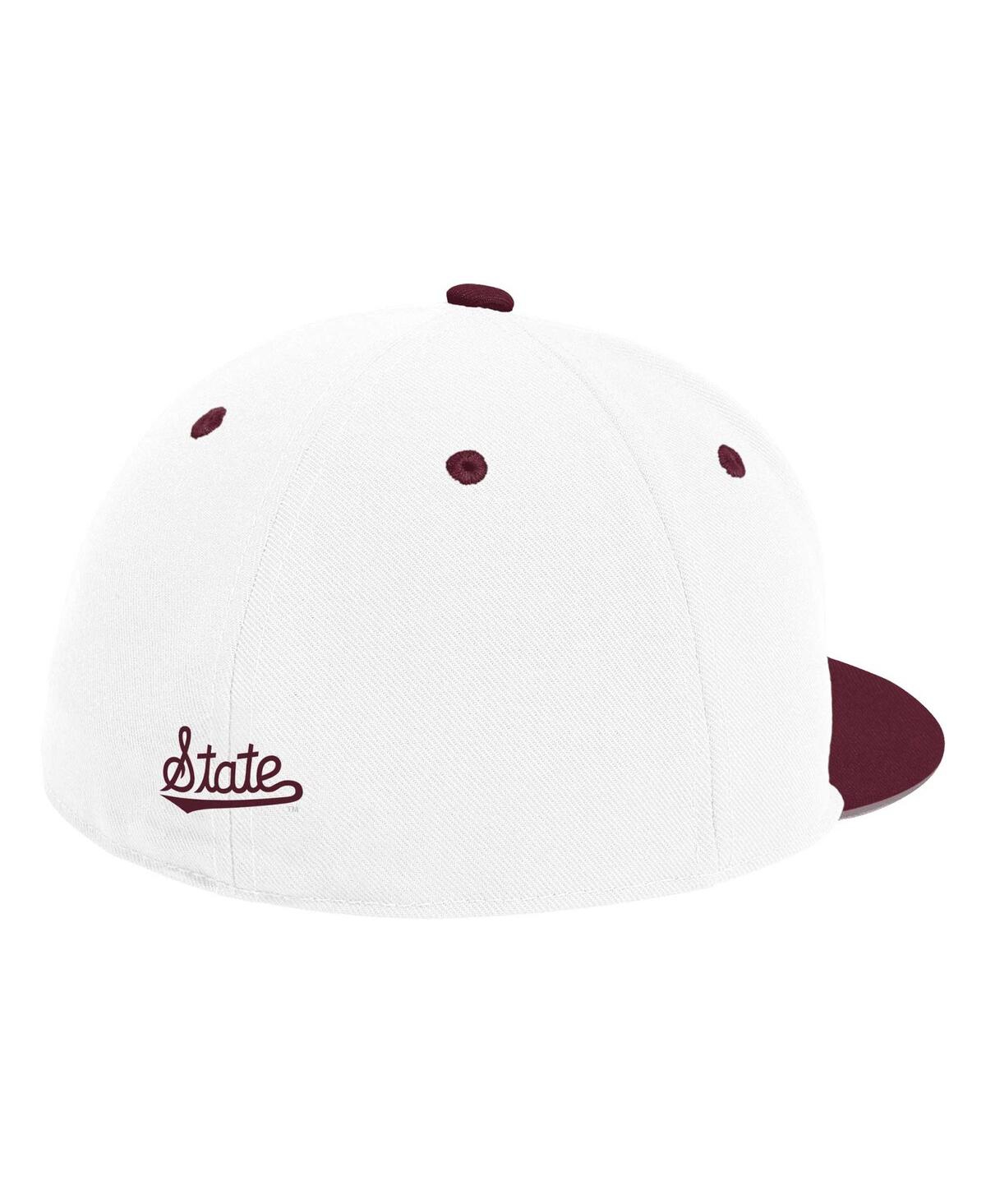 Shop Adidas Originals Men's Adidas White Mississippi State Bulldogs On-field Baseball Fitted Hat
