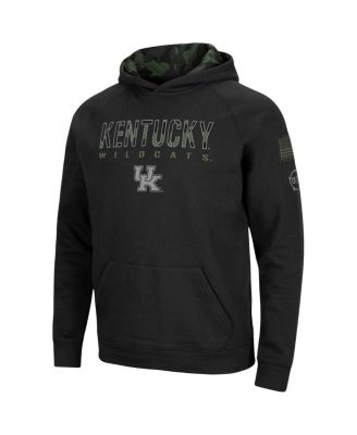 Men's Black Kentucky Wildcats OHT Military-Inspired Appreciation Raglan Pullover Hoodie