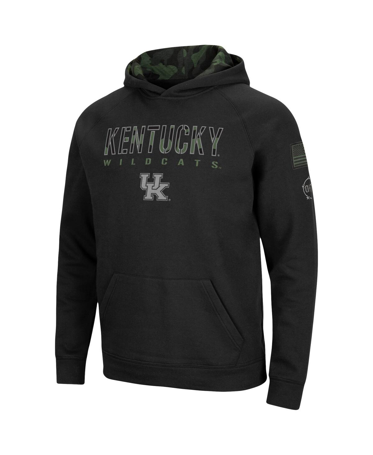 Men's ColosseumKentucky Wildcats Oht Military-Inspired Appreciation Raglan Pullover Hoodie - Black
