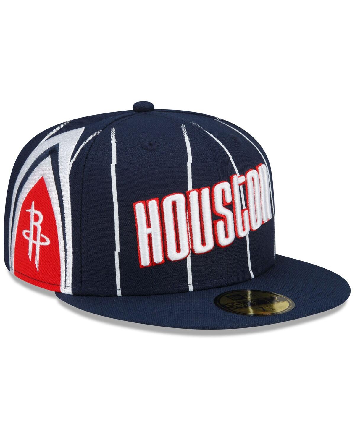 Men's New EraHouston Rockets 2021, 22 City Edition Official 59FIFTY Fitted Hat - Navy
