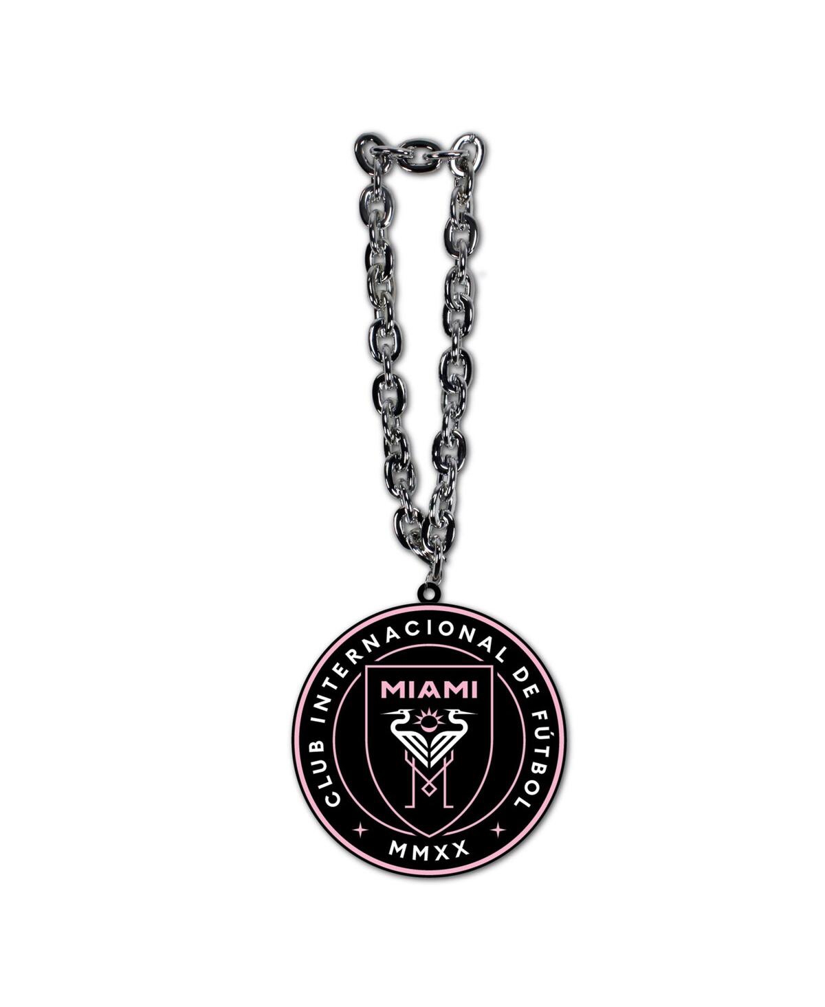 Mojo Licensing Men's And Women's  Inter Miami Cf Team Logo Fan Chain Necklace In Pink