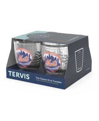 New York Mets Four-Pack 12 Oz Emblem Tumbler Set