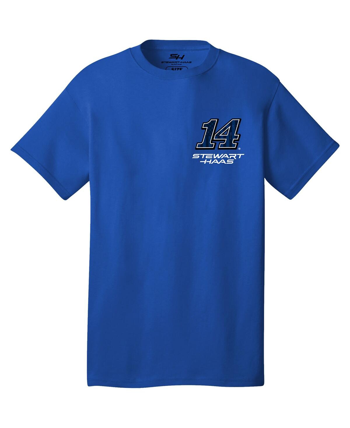 Shop Stewart-haas Racing Team Collection Men's  Royal Chase Briscoe Flag T-shirt