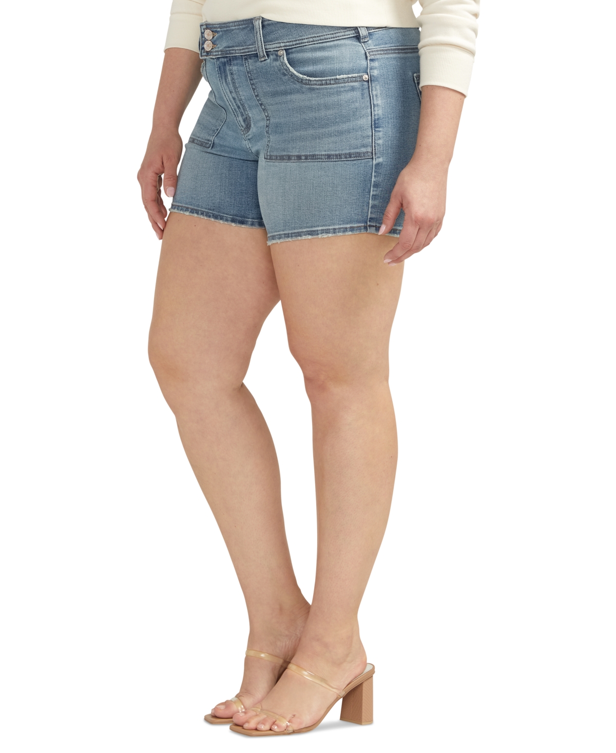 Silver Jeans Co. Plus Size Suki High-Rise Curvy-Fit Shorts