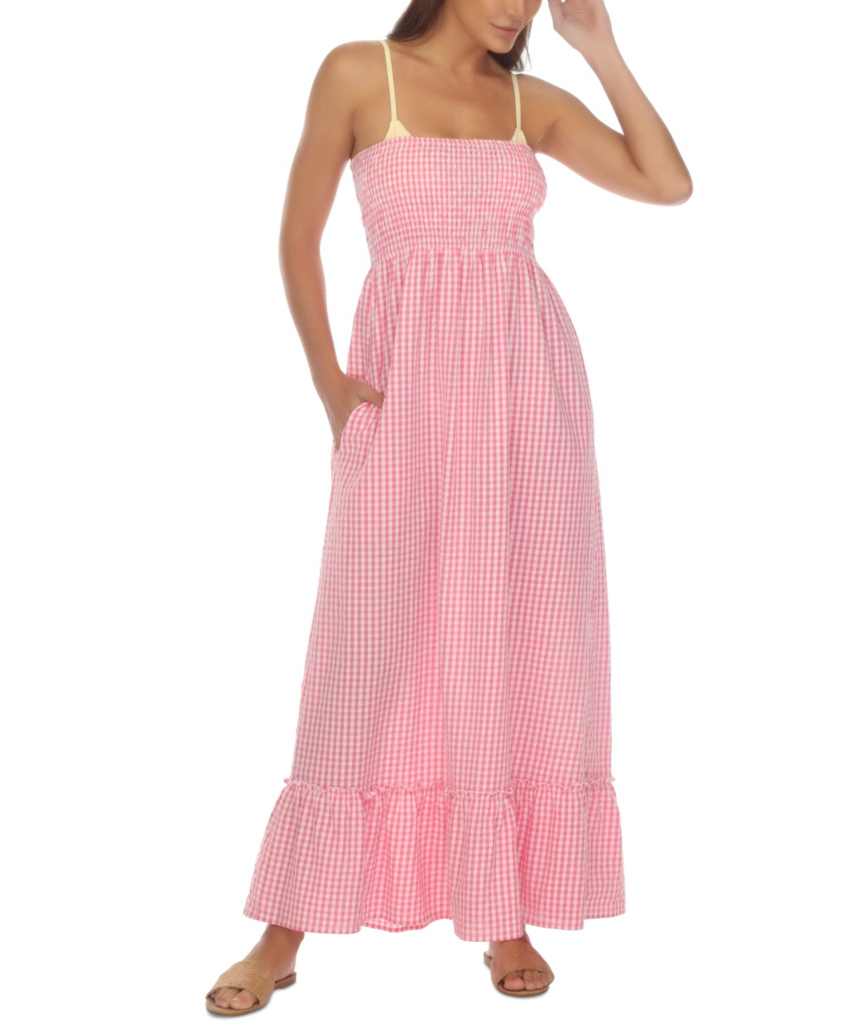 Women's Maxi Dress Cover-Up - Pink