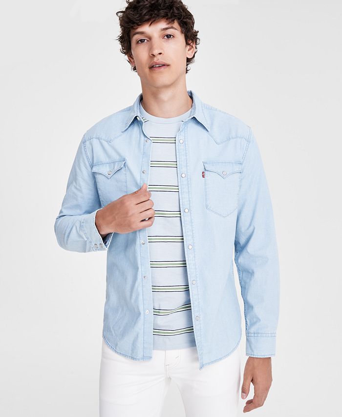 Levi's Men's Classic Standard Fit Western Shirt - Macy's