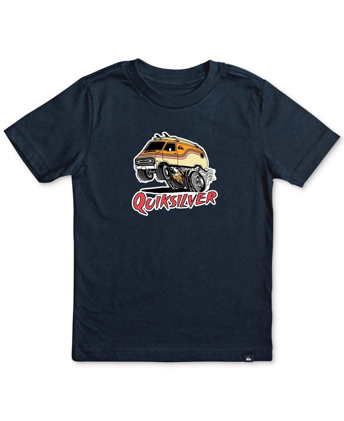 Shop Quiksilver Toddler & Little Boys Cotton Monster Van Logo Graphic T-shirt In Dark Navy