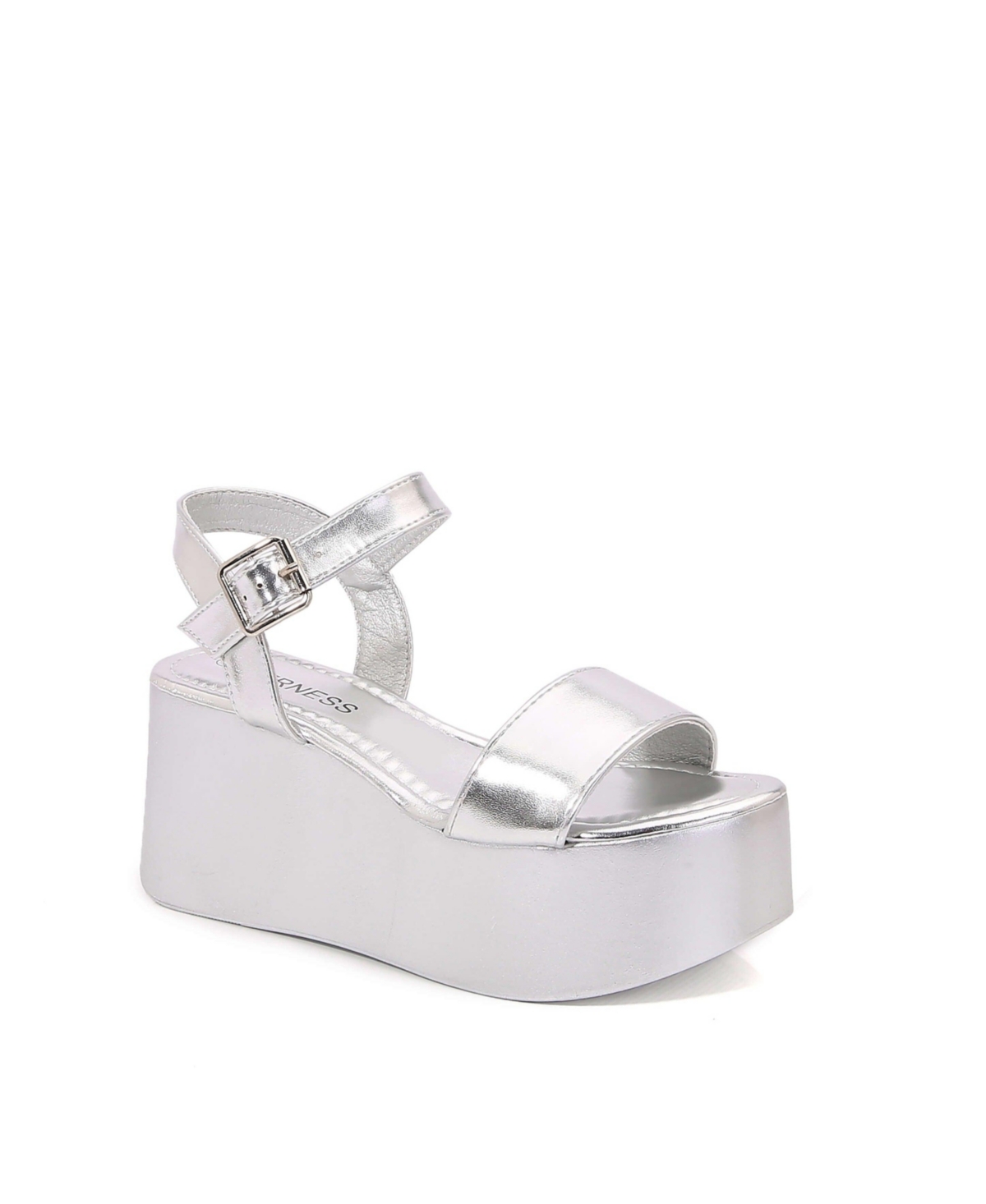 Georgina02 Flatform Sandal - Silver
