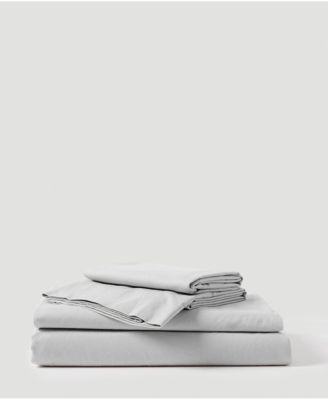Organic Cotton Cool-Air Percale Sheet Set - Twin