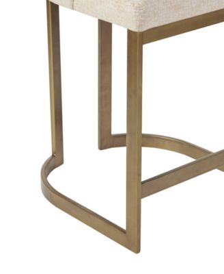 Bryce 26"H Upholstered Counter Stool with Metal Base