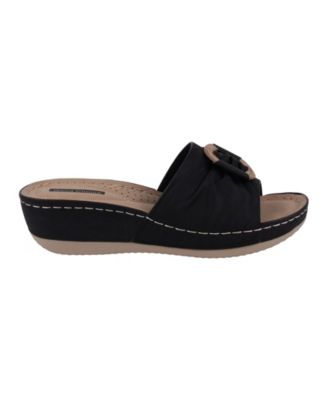 Women's Ellen Comfort Slip On Wedge Sandals