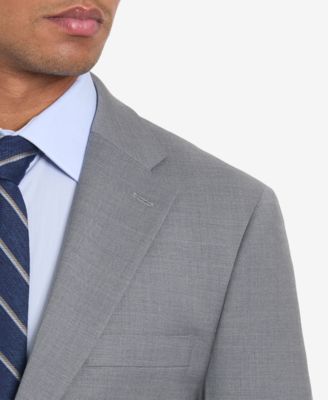 Men's Solid Pearl Grey Suit Separate Jacket