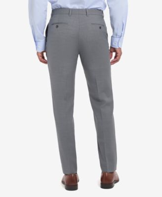 Men's Solid Pearl Grey Suit Separate Pants