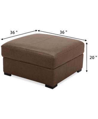 Radley 36" Leather Storage Ottoman, Created for Macy's