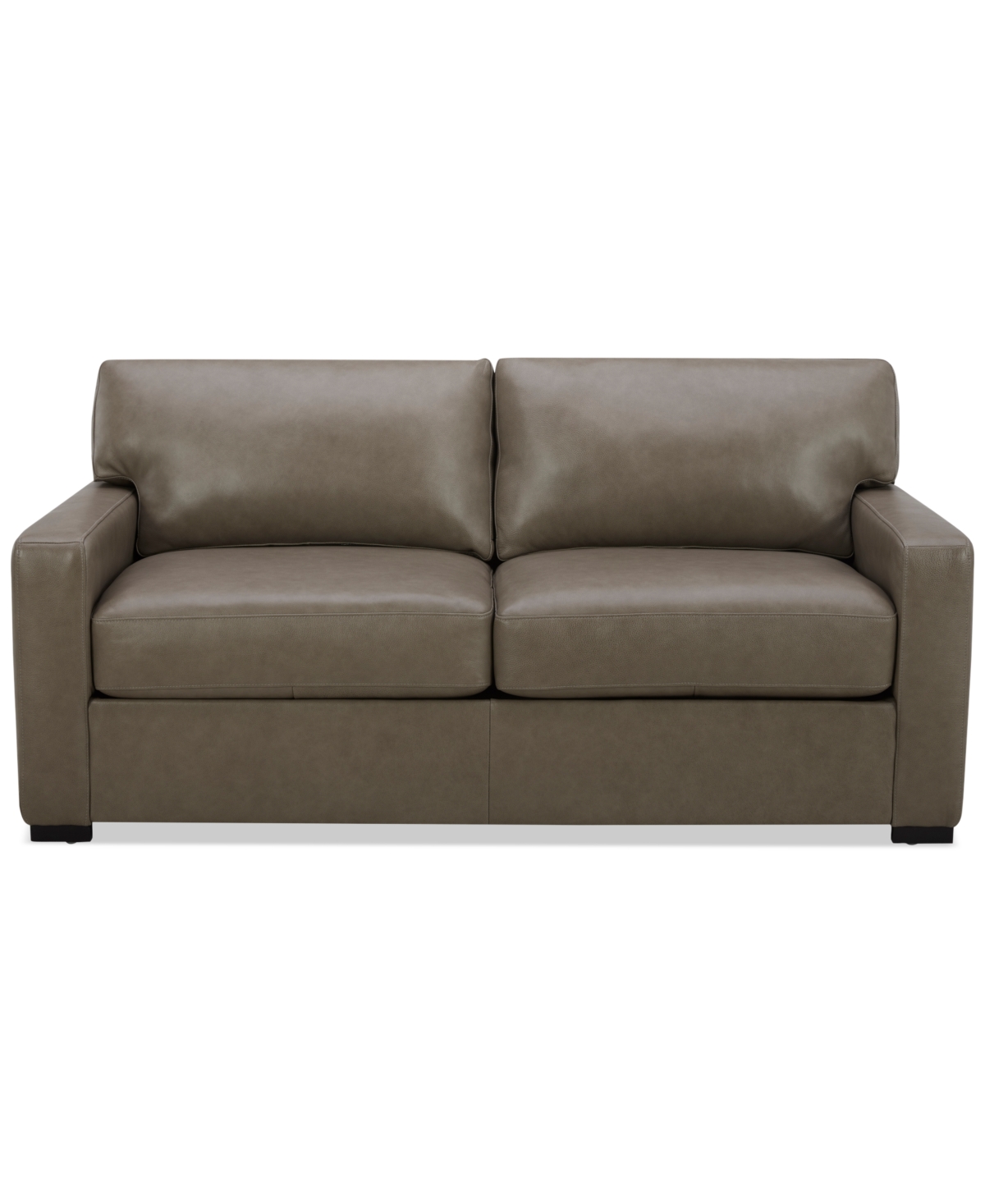 Macy's Radley 74" Leather Apartment Sofa, Created For  In Taupe