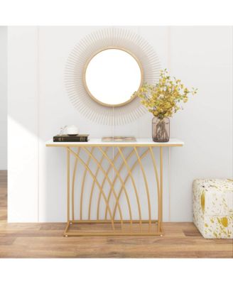 48'' Console Table Modern Accent Entryway Table Long Behind Couch Table