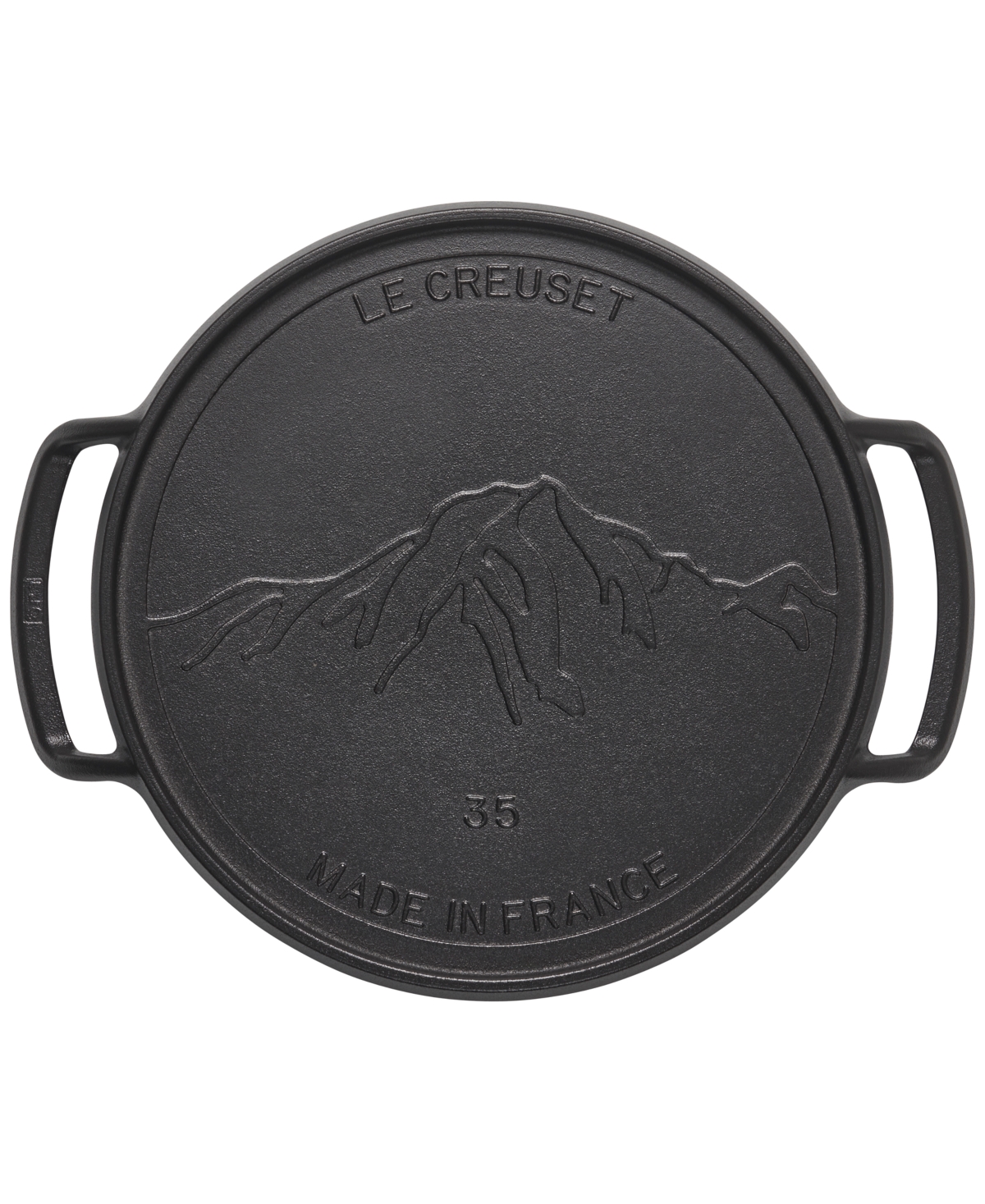 Le Creuset Alpine Outdoor Collection Enameled Cast Iron Pizza Pan In Matte Blac