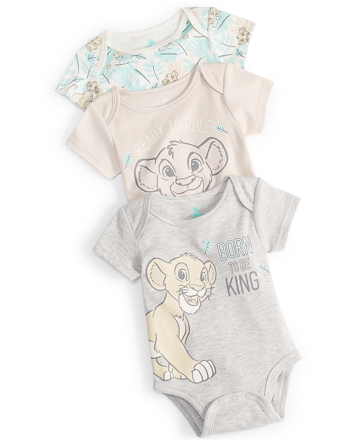 Shop Disney Baby Lion King Bodysuits, Pack Of 3 In Assorted