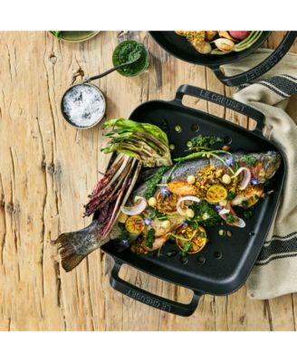 Alpine Outdoor Collection Enameled Cast Iron Square Grill Basket