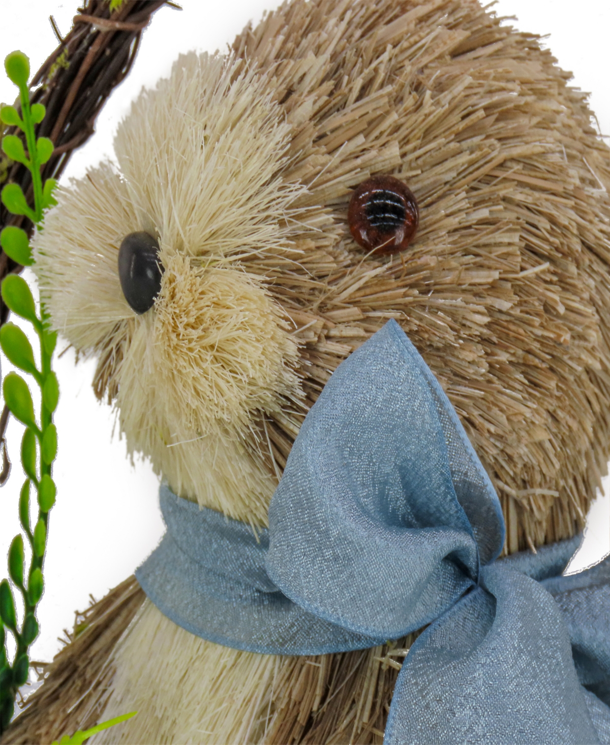 National Tree Company Blue Bow Bunny in Basket