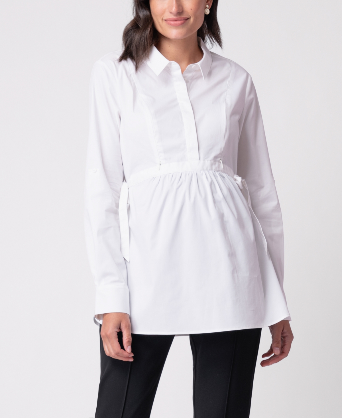 SERAPHINE WOMEN'S COTTON MATERNITY AND NURSING SHIRT 