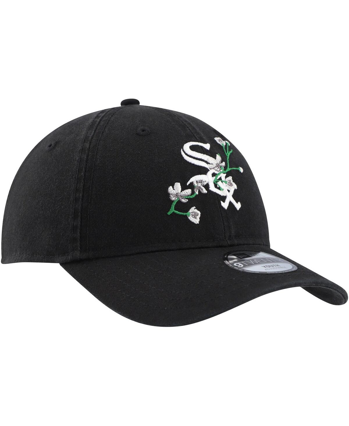 Shop New Era Youth Boys And Girls  Black Chicago White Sox Game Day Bloom 9twenty Adjustable Hat