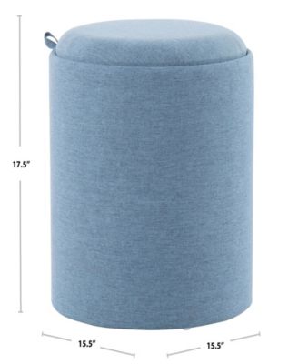 Tray Contemporary Nesting Ottoman Set in Fabric and Wood by Lumisource