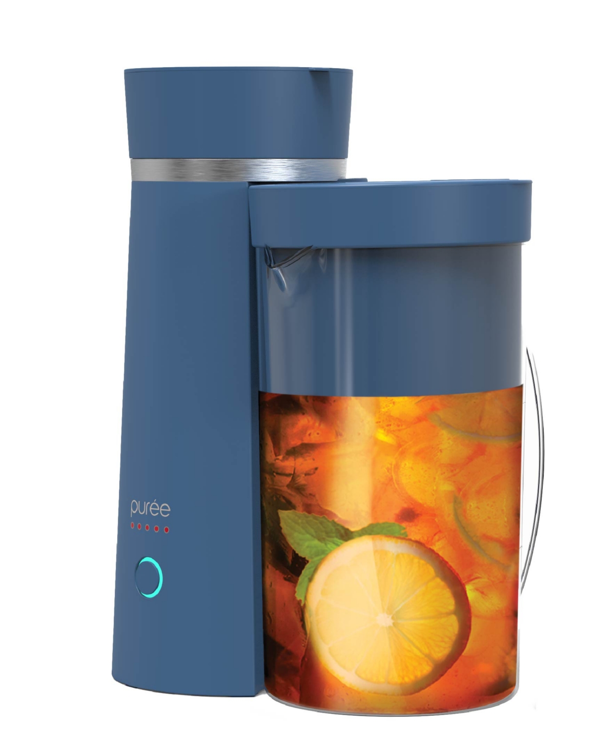 Tzumi Puree Iced Tea And Iced Coffee Maker, 2-quart In Blue