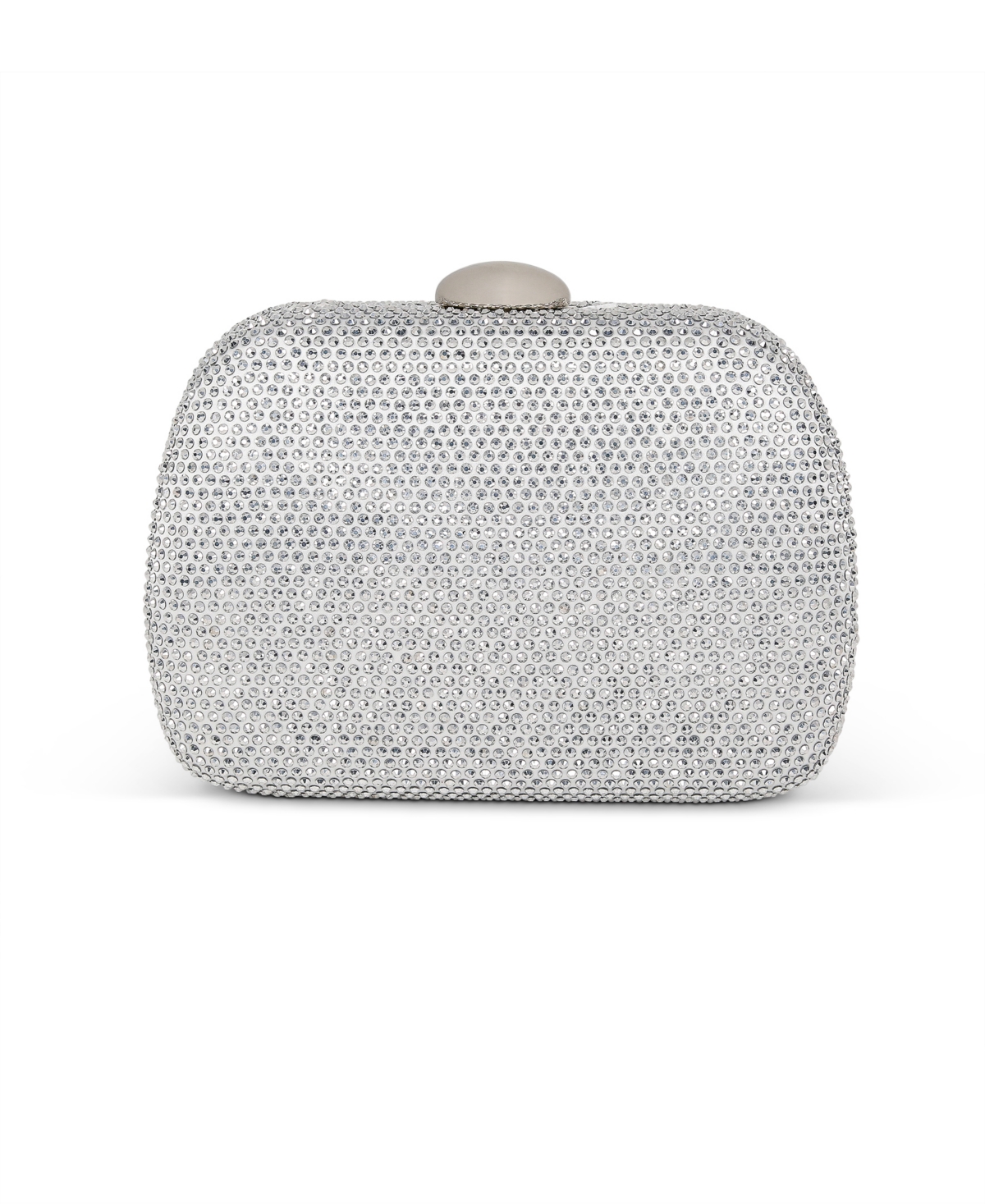Woman's Blossom Crystal Minaudiere - White