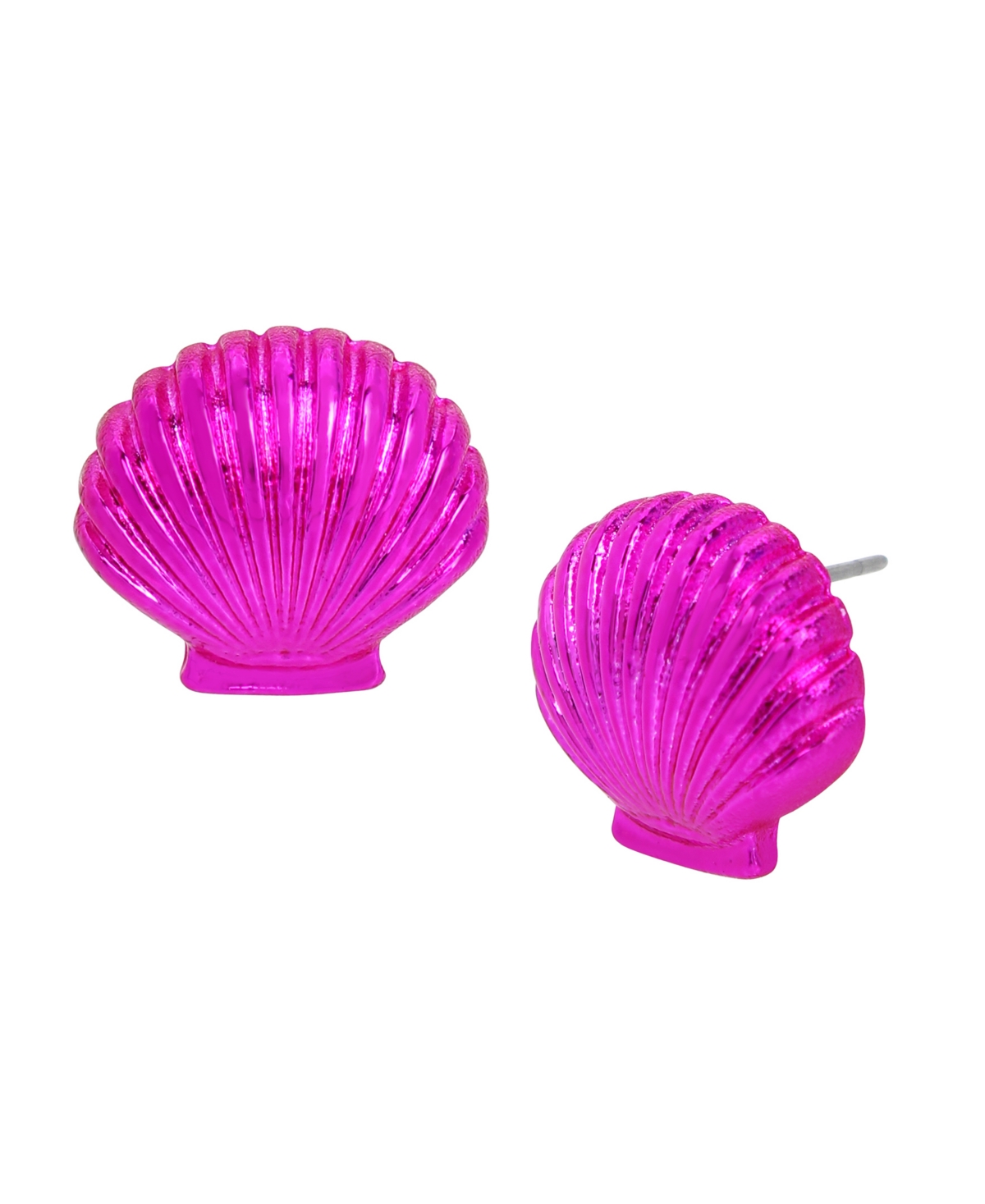Seashell Stud Earrings - Pink