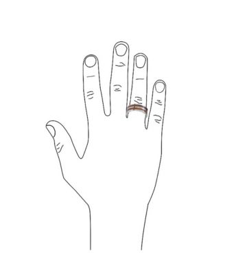 Double Row Wide Stripe Brown Koa Wood Style Inlay Titanium  Band Rings  Silver Tone Comfort Fit 8MM